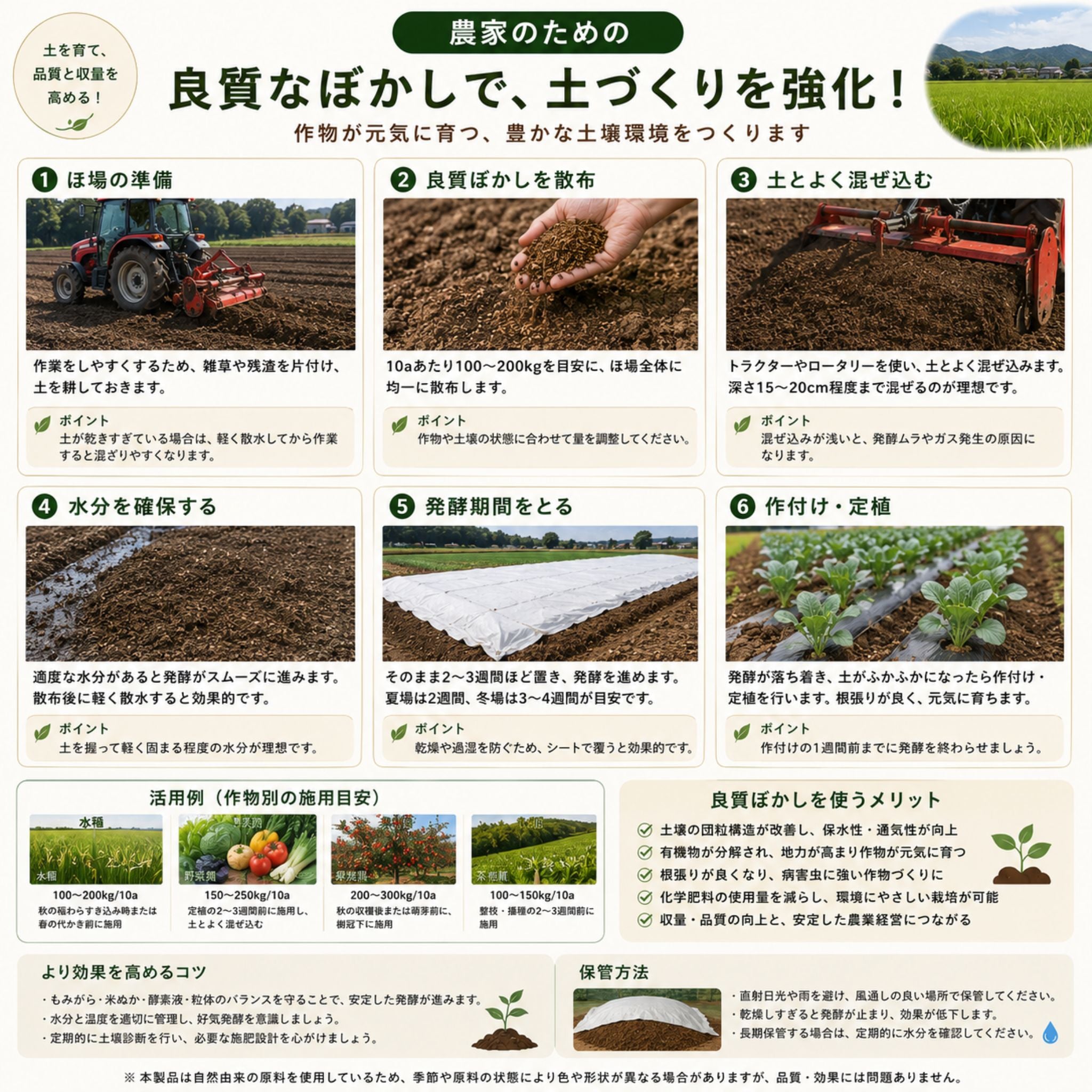 乳酸菌もみがらぼかし400kg作成セット
