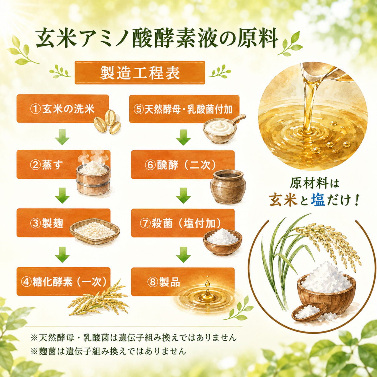 ＜予約商品＞玄米アミノ酸酵素液 1L