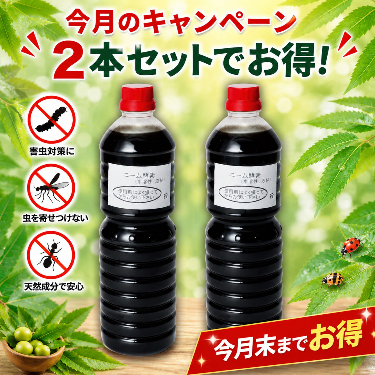 CP_玄米アミノ酸ニーム酵素 1L×2本